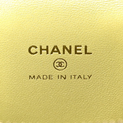 Chanel Lambskin Quilted CC Mini Vanity Case With Chain Light Green 6 of 10