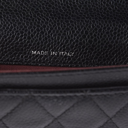 Chanel Caviar Quilted Flap Card Holder Black 7 of 9