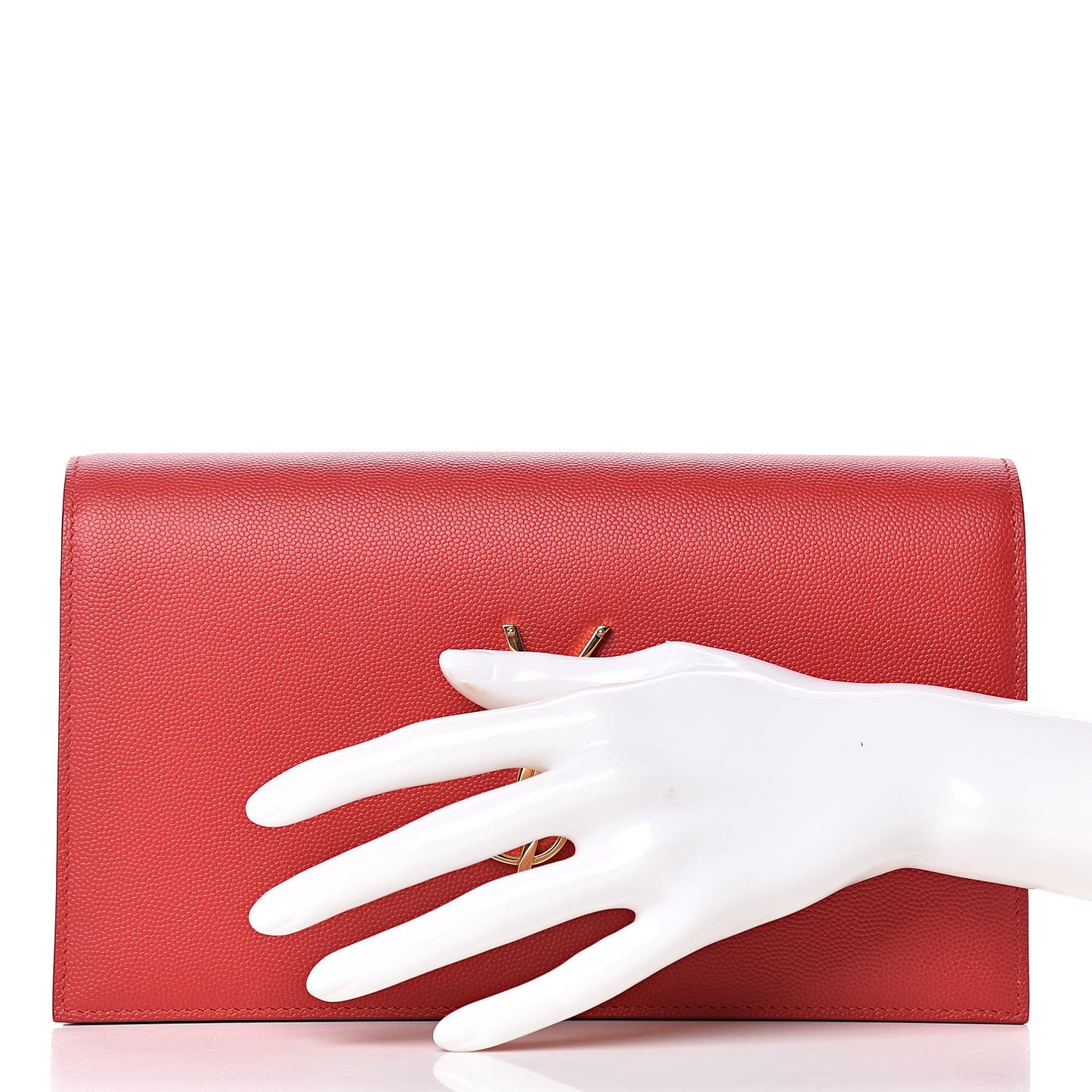 Grain De Poudre Classic Monogram Kate Clutch New Red