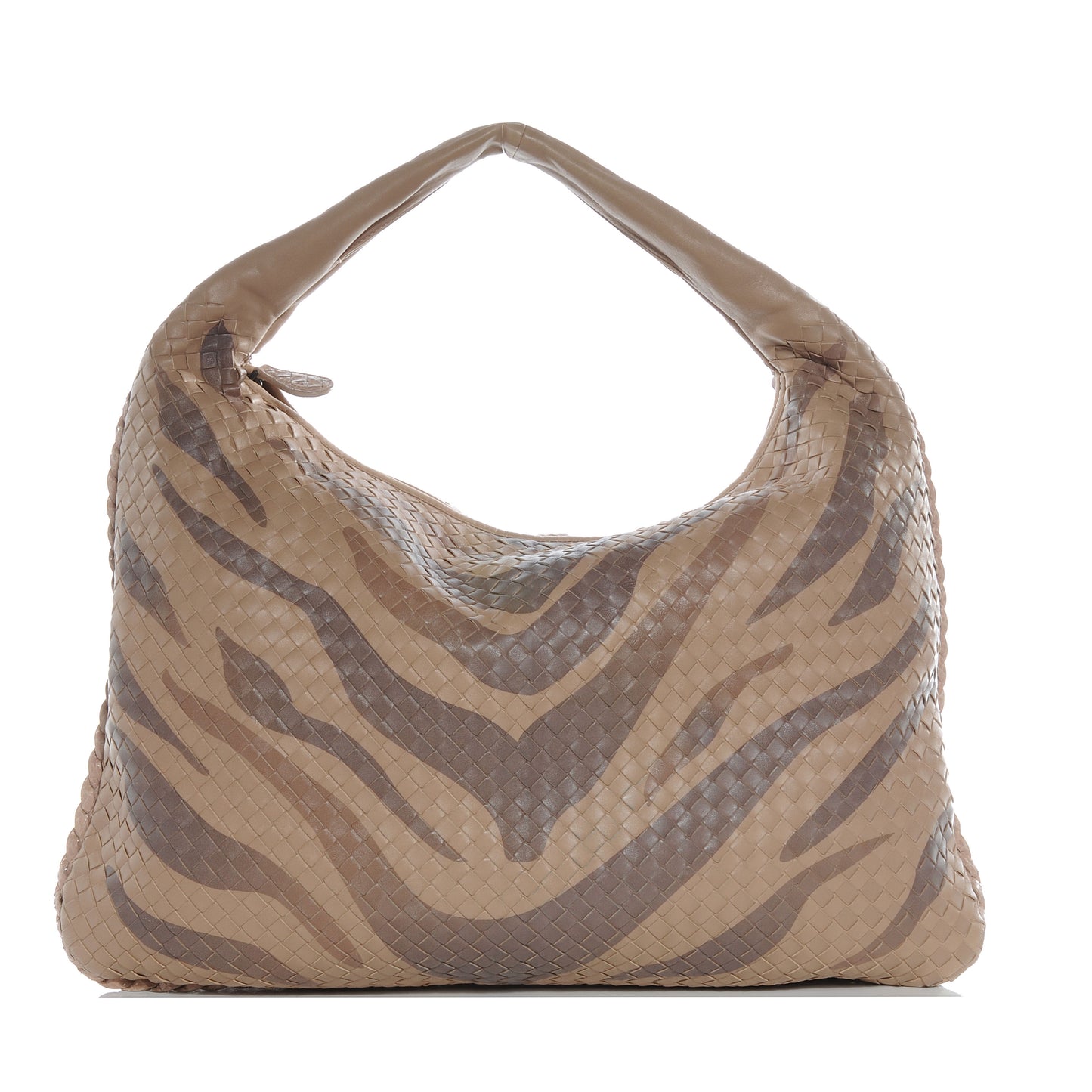 Nappa Snakeskin Intrecciato Maxi Veneta Tiger Print Hobo Maple