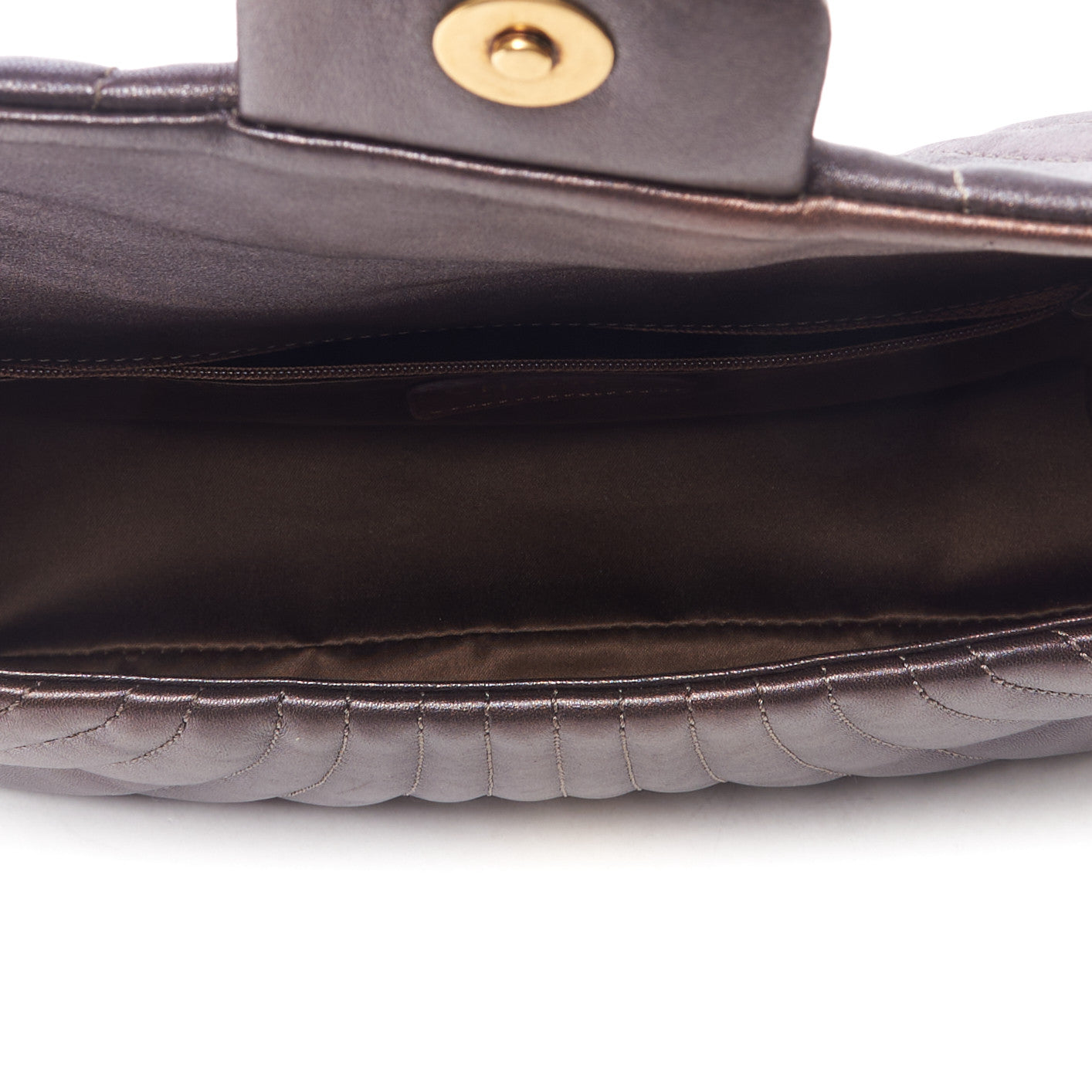 Chanel Metallic Calfskin Degrade East West Flap Bronze 7 of 10