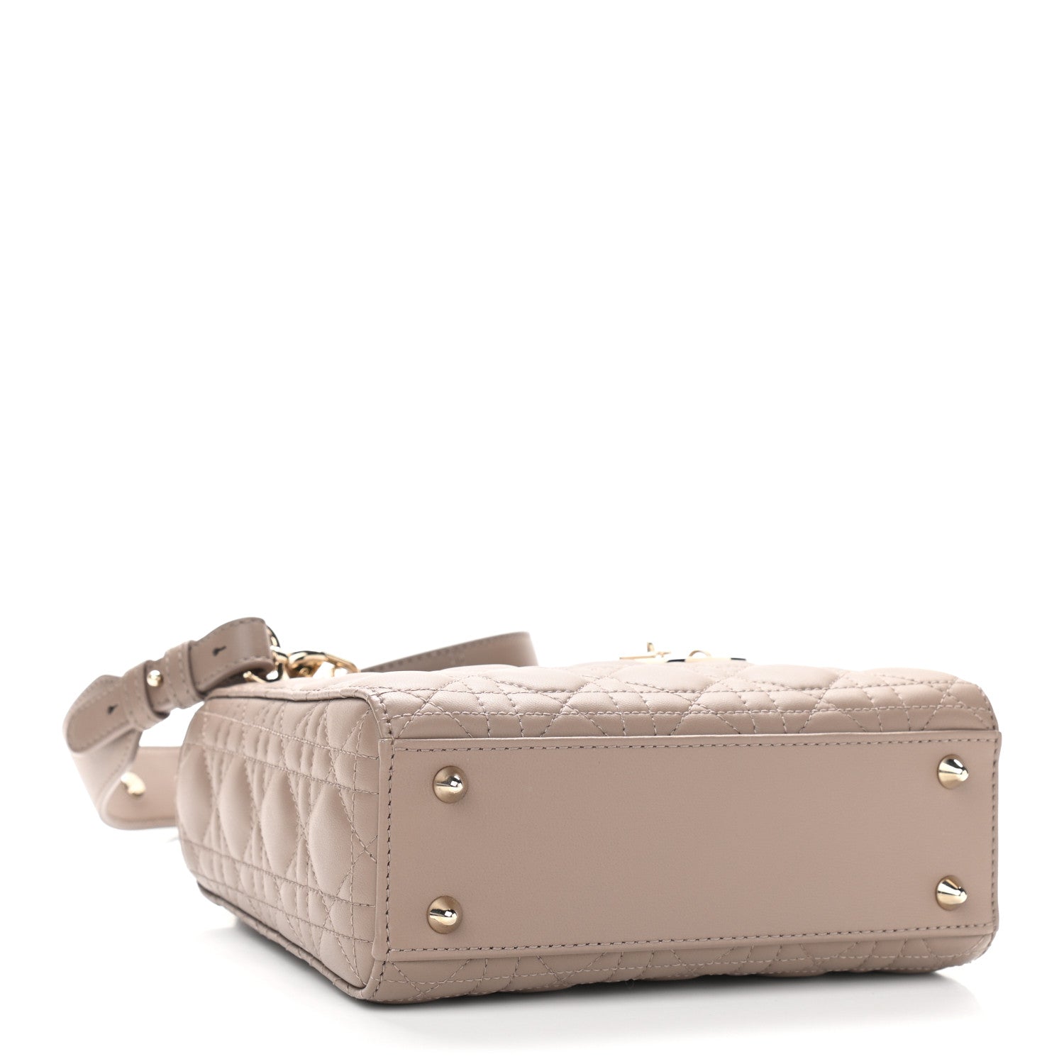 Christian Dior Calfskin Cannage Small My ABCDior Lady Dior Beige 4 of 11