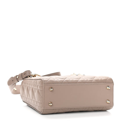 Christian Dior Calfskin Cannage Small My ABCDior Lady Dior Beige 4 of 11
