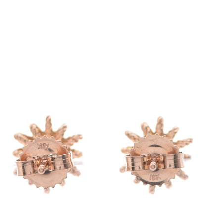 David Yurman 18K Rose Gold Diamond 10mm Starburst Earrings 3 of 5