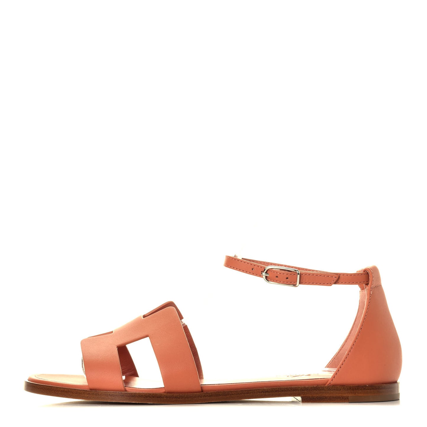 Calfskin Santorini Sandals 37.5 Rose Bubinga