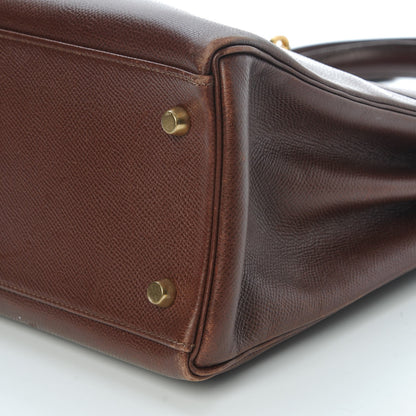 Hermes Courchevel Kelly Retourne 32 Chocolate 44 of 44