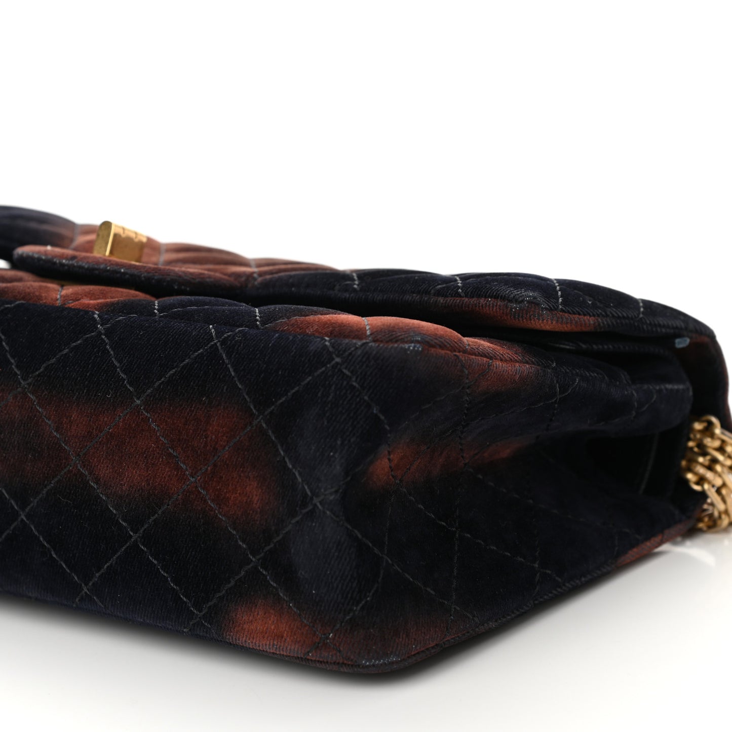 Ombre Velvet Quilted 2.55 Reissue 225 Flap Navy