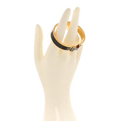Hermes Enamel Narrow Clic Clac H Bracelet GM Black 2 of 4