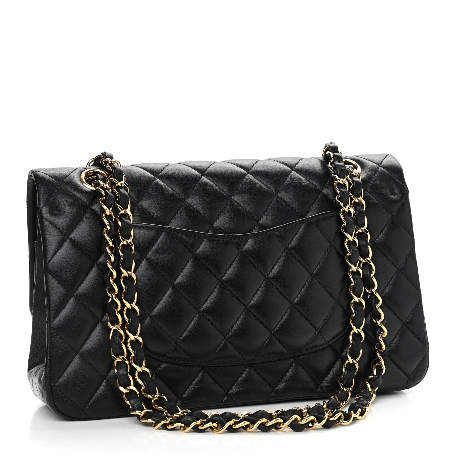 Chanel Lambskin Quilted Medium Double Flap Black 3 of 10