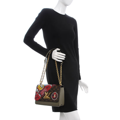 Louis Vuitton Epi Monogram Kabuki Twist Shoulder Bag MM Green 3 of 10