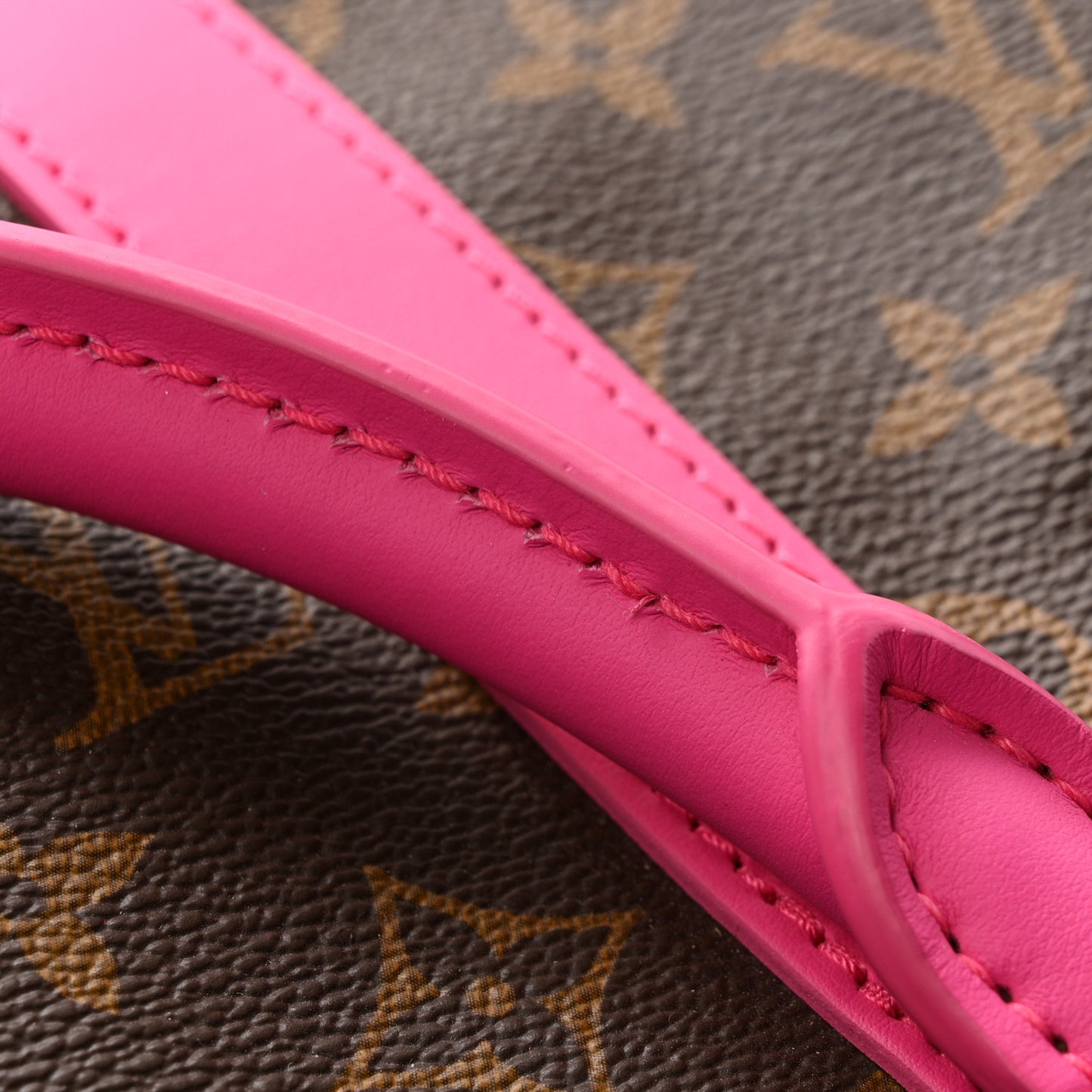 Monogram Macassar Keepall Bandouliere 50 Fuchsia