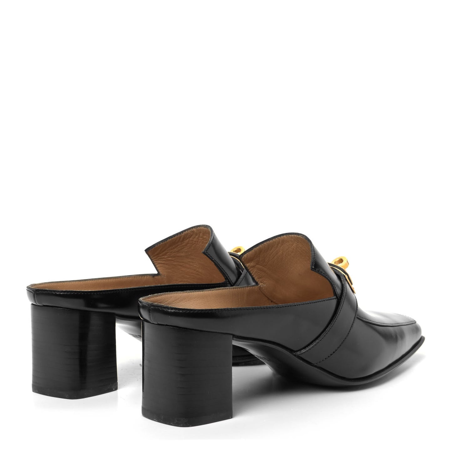 Goatskin Blossom Mules 38 Black