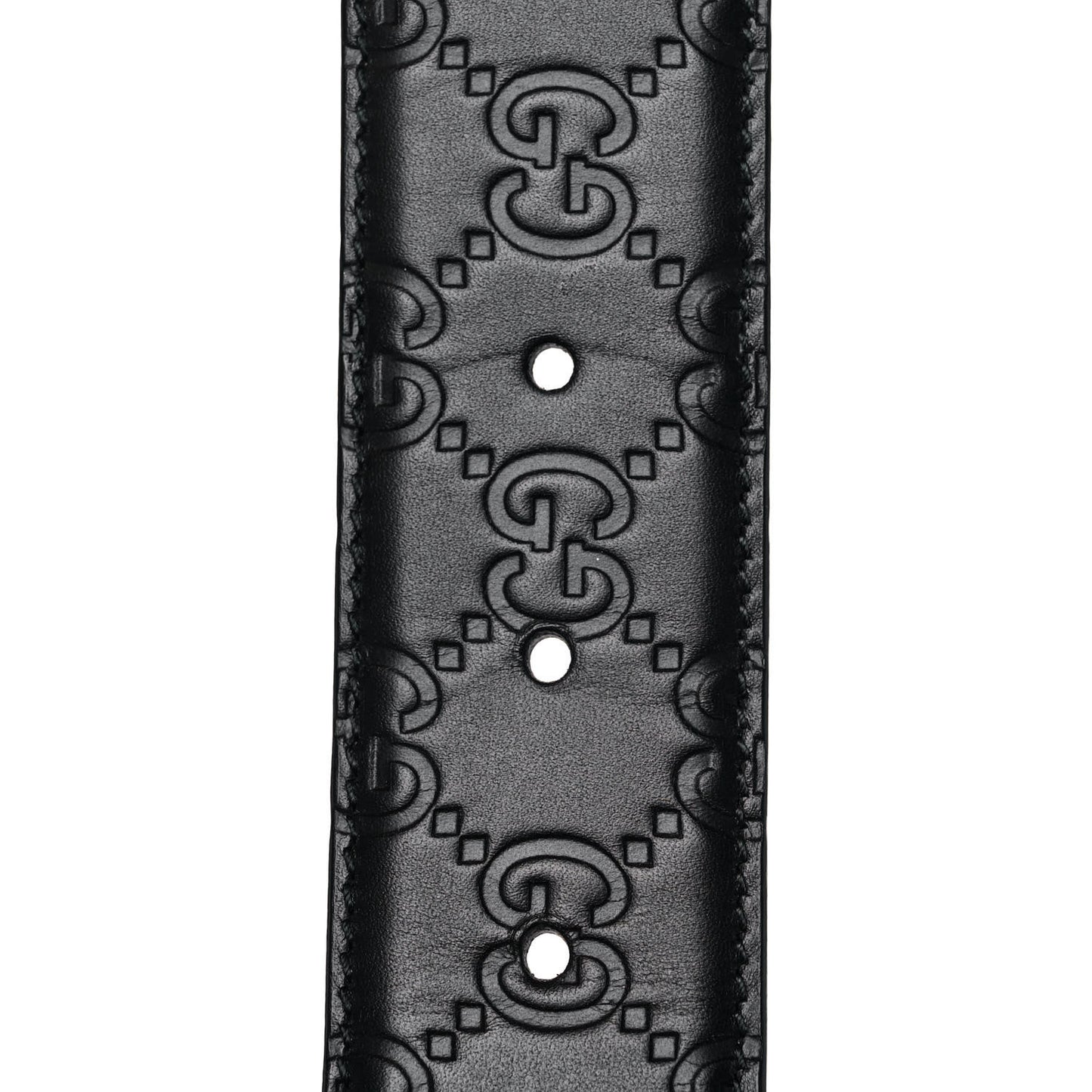 Guccissima Interlocking G 37mm Belt 80 32 Black