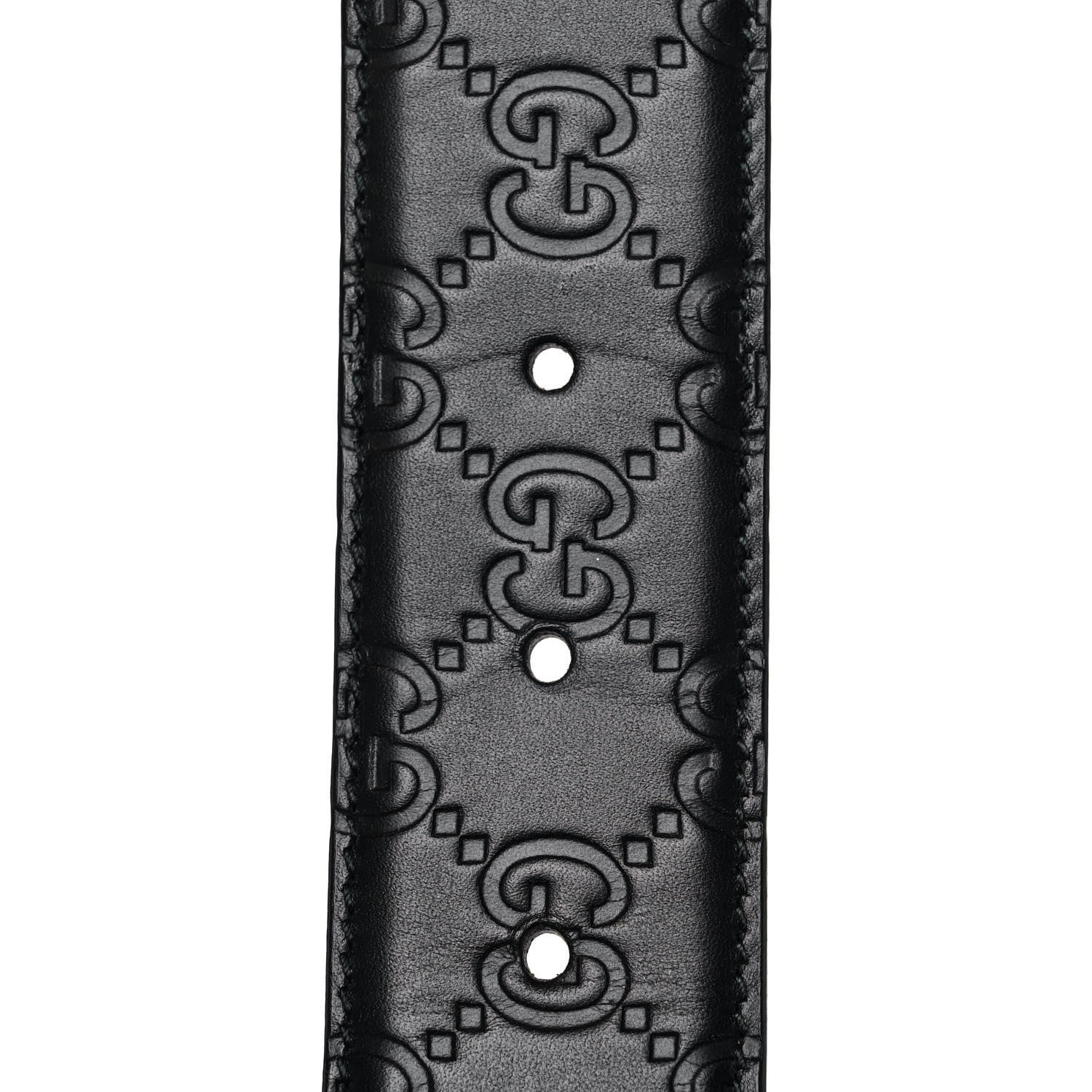 Gucci Guccissima Interlocking G 37mm Belt 80 32 Black 7 of 8