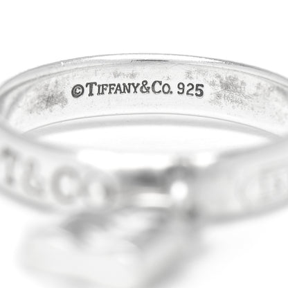 Tiffany Sterling Silver 1837 Lock Charm Ring 52 6 4 of 4