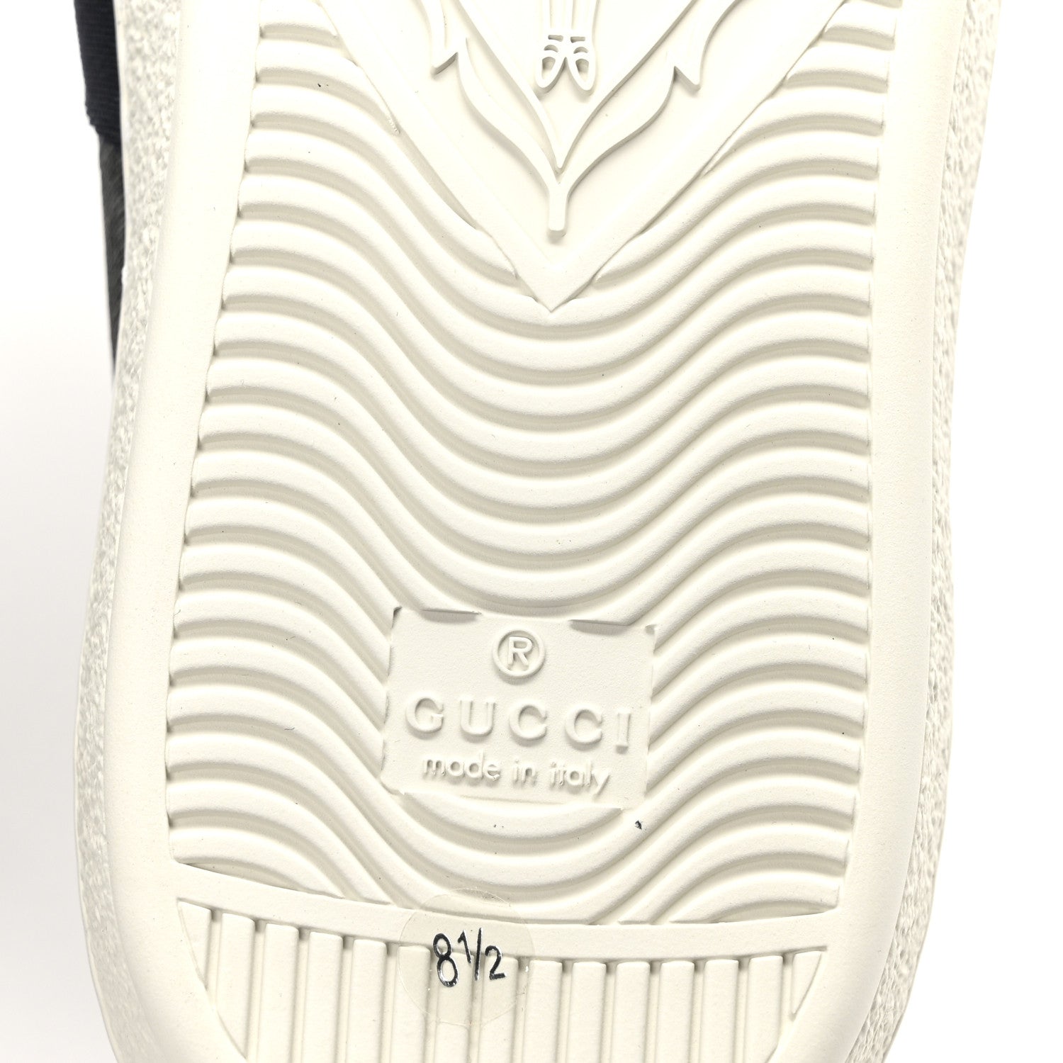 Gucci GG Supreme Monogram Ayers Web Mens New Ace Sneakers 8.5 Black 7 of 9