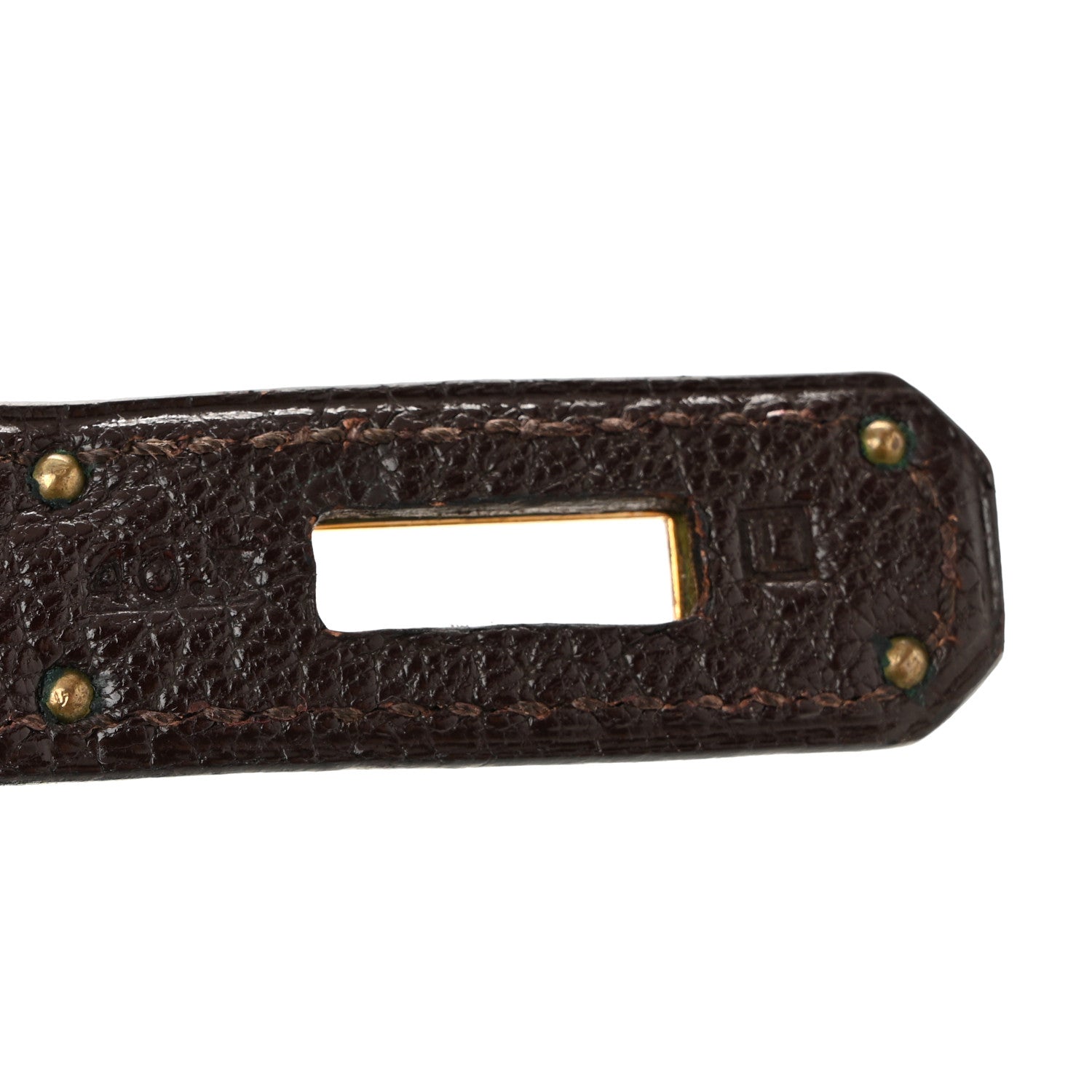 Hermes Chevre de Coromandel Kelly Sellier 35 Chocolate 7 of 12