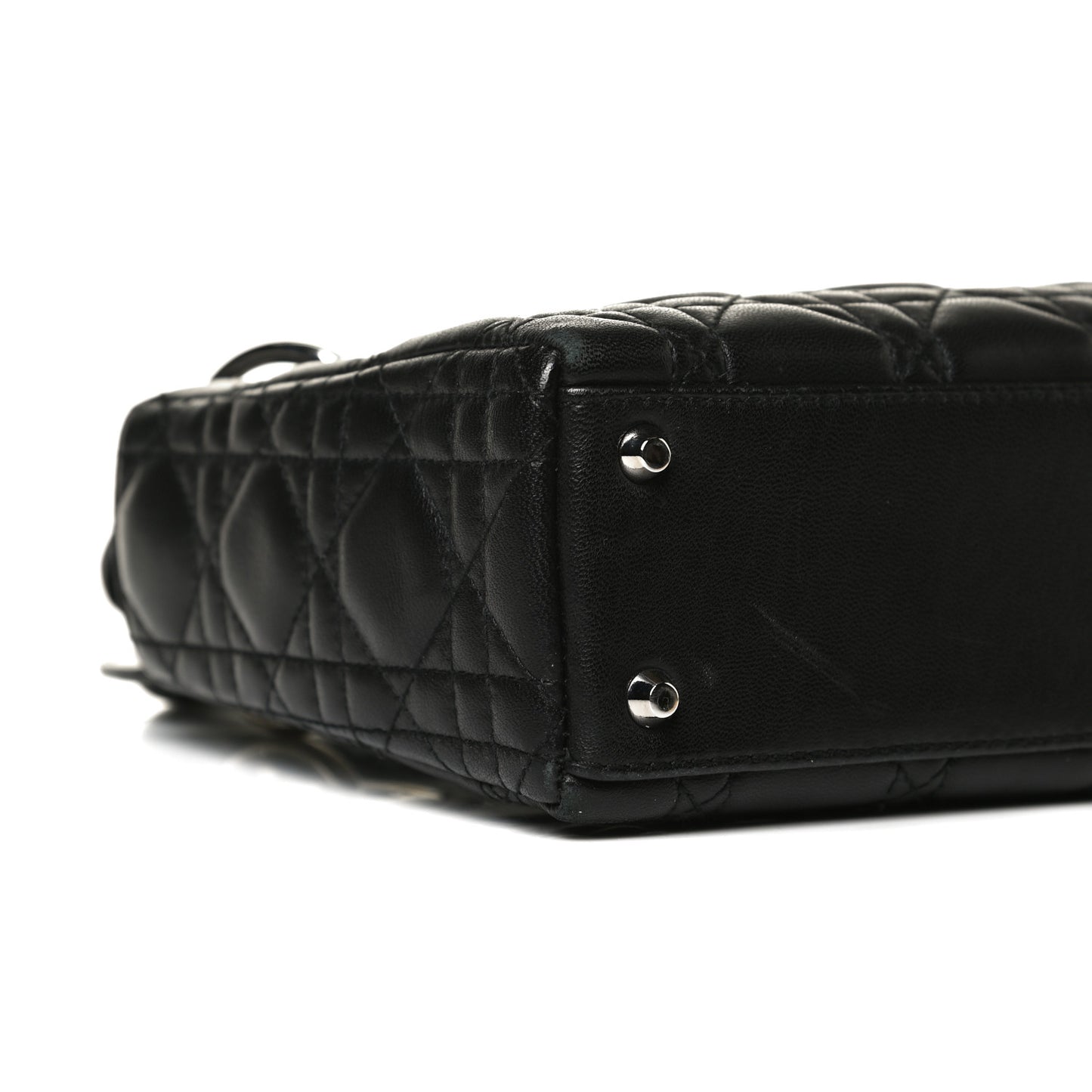 Lambskin Cannage Mini Lady Dior Black
