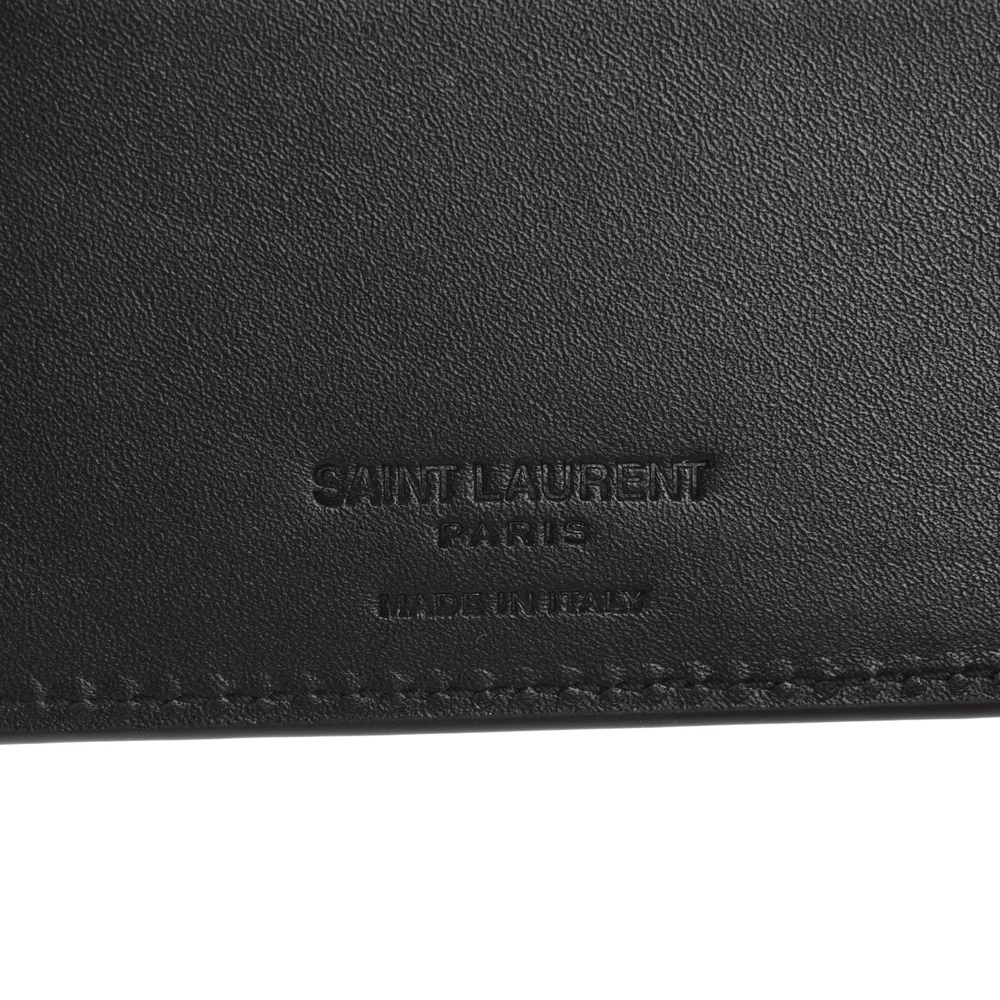 Calfskin Crocodile Embossed Paris East West Wallet Black