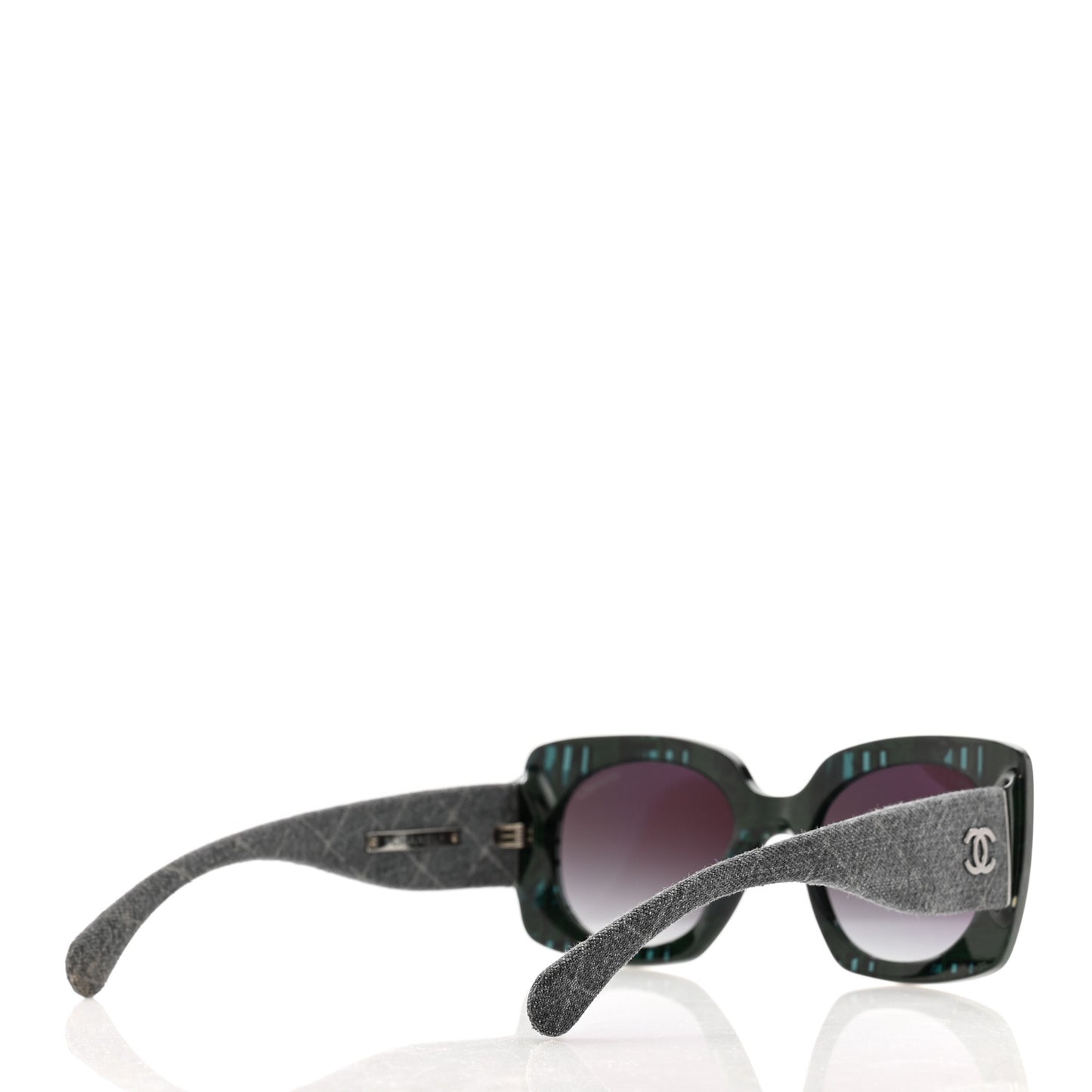 Denim Rectangle Sunglasses 5406 Blue