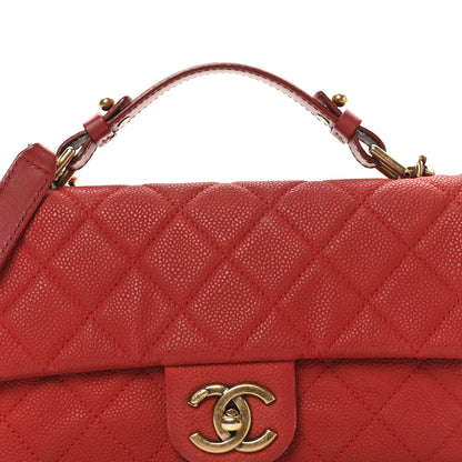 Chanel Iridescent Caviar Quilted Medium Chic Quilt Flap Red 8 of 10