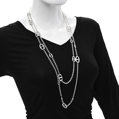 Hermes Sterling Silver Farandole Necklace 160 2 of 5