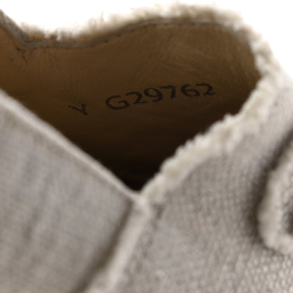 Chanel Linen CC Espadrilles 37 Beige Black 10 of 16