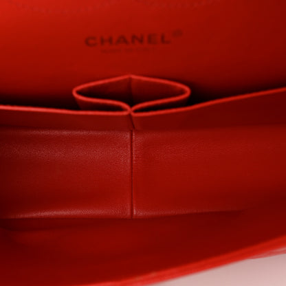 Chanel Caviar Quilted Jumbo Double Flap Red 5 of 10