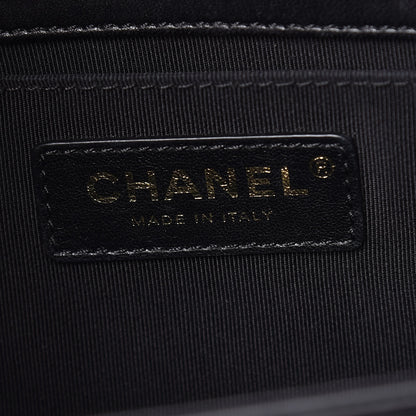 Chanel Lambskin Quilted Medium Boy Flap Black 6 of 14