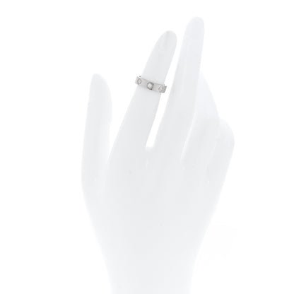 Cartier 18K White Gold Diamond 4mm LOVE Wedding Band Ring  44 3 2 of 5