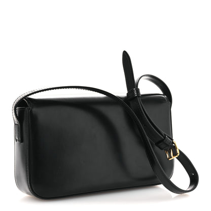 Celine Shiny Calfskin Triomphe Shoulder Bag Black 3 of 13