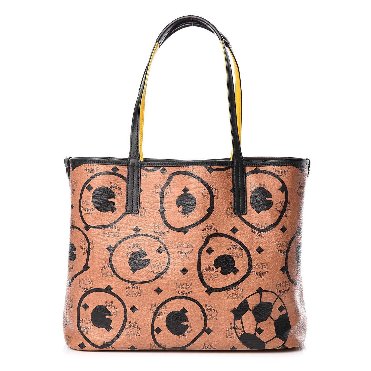 Visetos Soccer Medium Shopper Tote Cognac