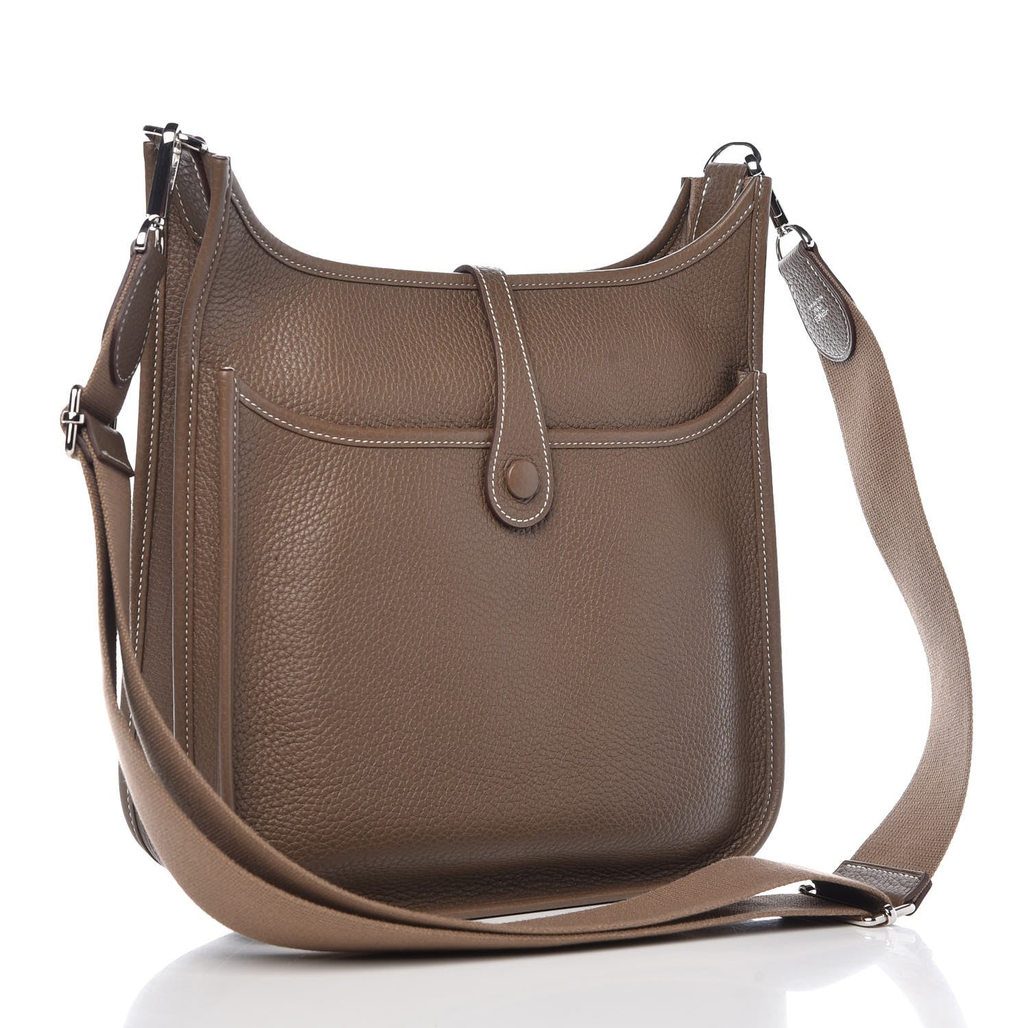 Hermes Taurillon Clemence Evelyne III PM Etoupe 3 of 8