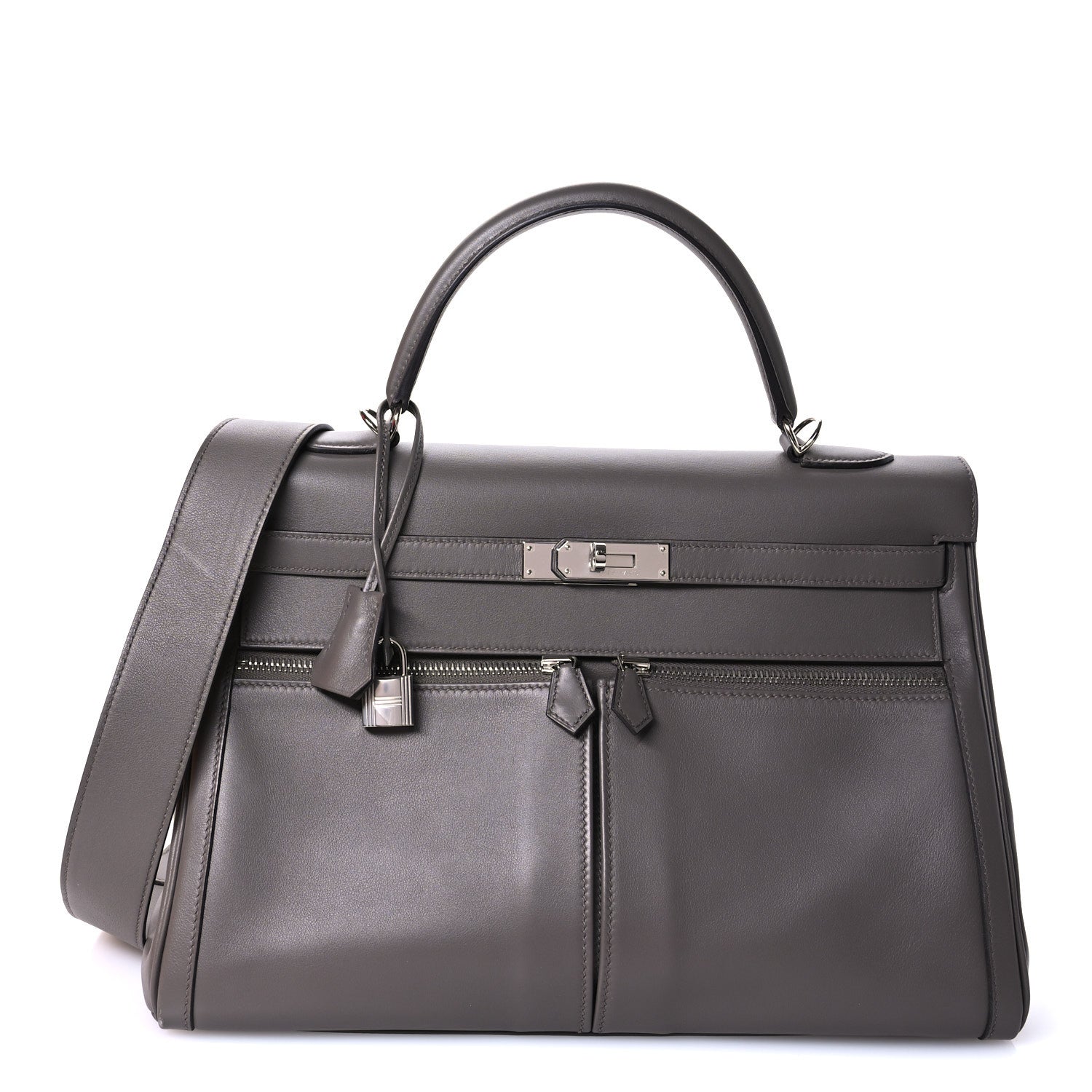 Hermes Swift Horseshoe Lakis Kelly 35 Etain 1 of 10