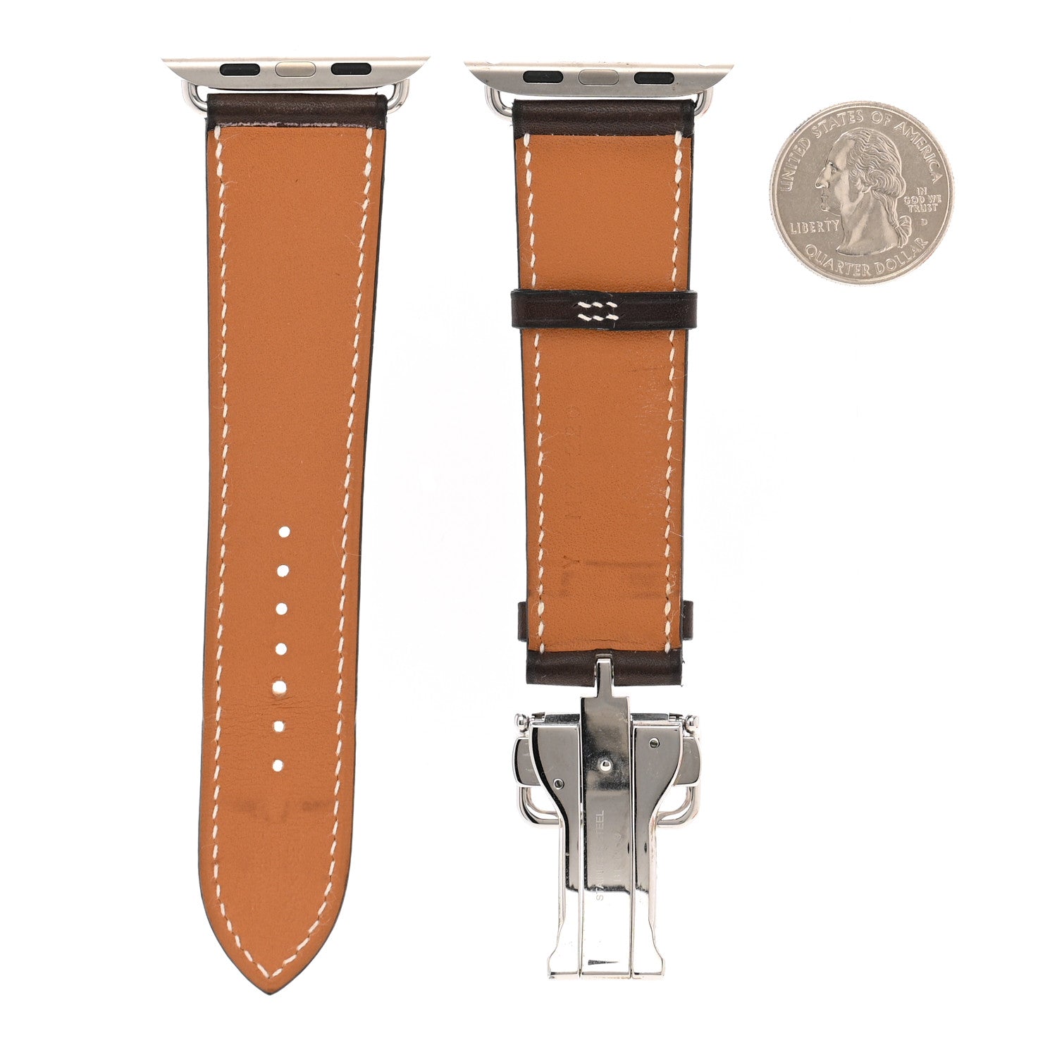 Hermes Barenia 44mm Apple Watch Single Tour Band Ebene 2 of 7