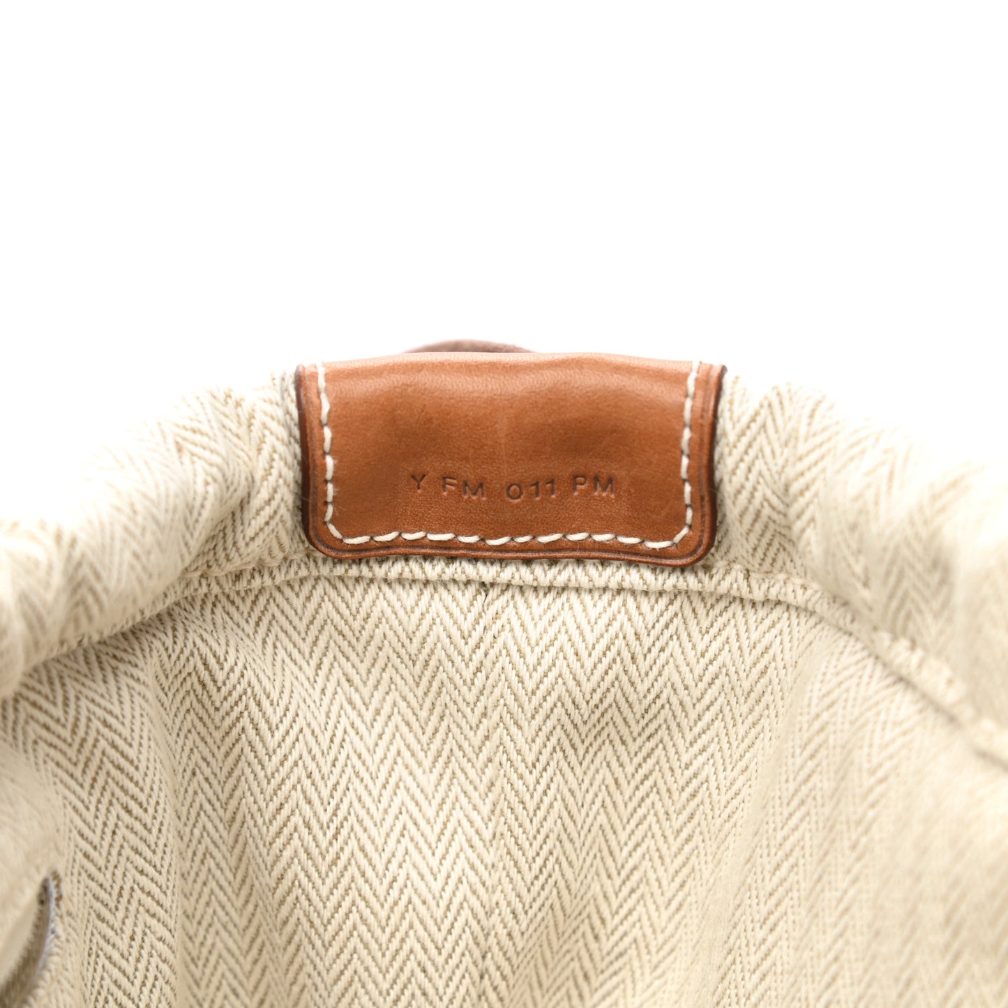 Canvas Barenia Fourbi 25 MM Pouch Naturel Fauve