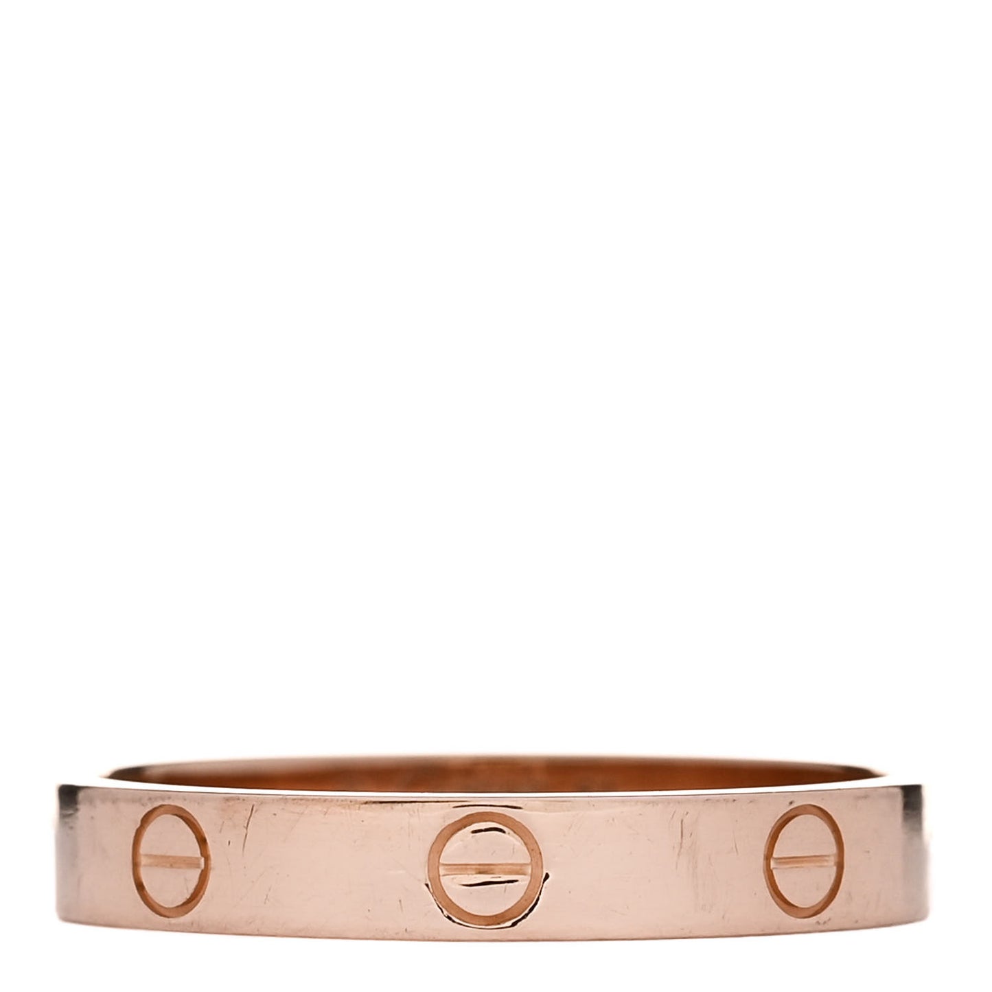 18K Pink Gold 3.5mm LOVE Wedding Band Ring 64 10.75
