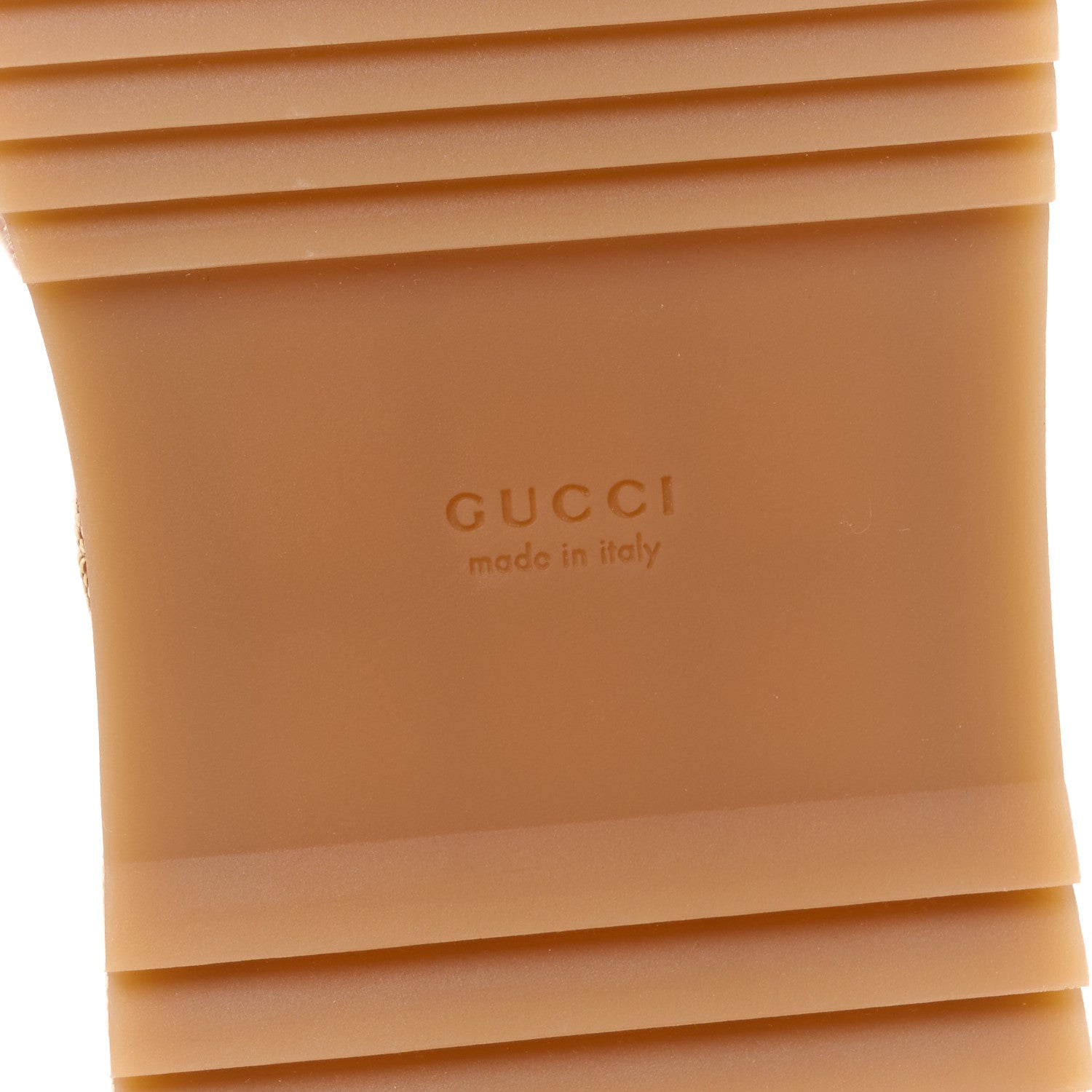 Gucci Canvas GG Monogram Angelina Platform Slide Sandals 37 Beige Ruggine 7 of 9