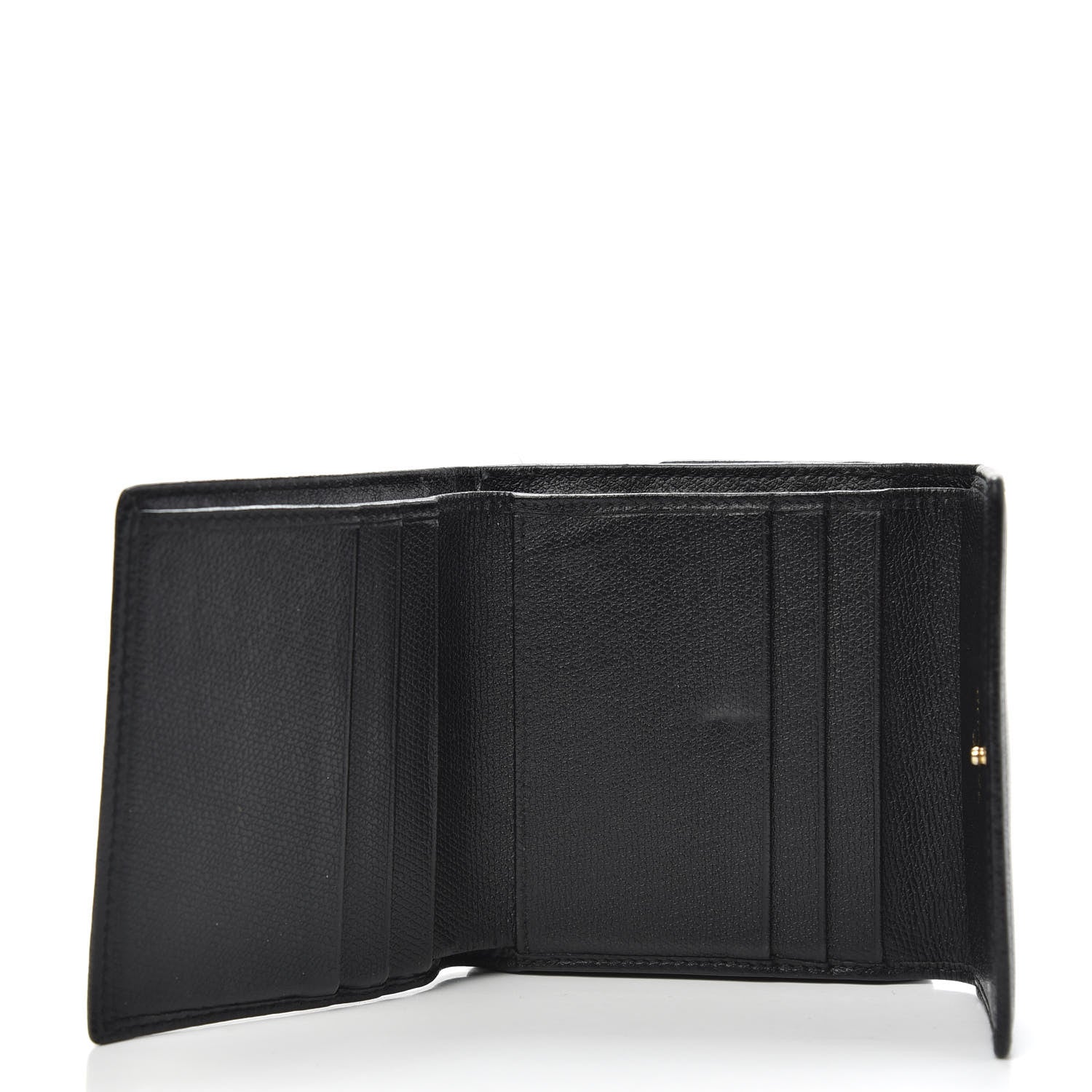 Chanel Grained Calfskin CC Button Flap Wallet Black 5 of 10