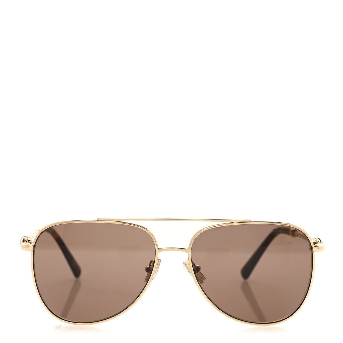 Metal Knot Aviator Sunglasses TF3116 Pale Gold