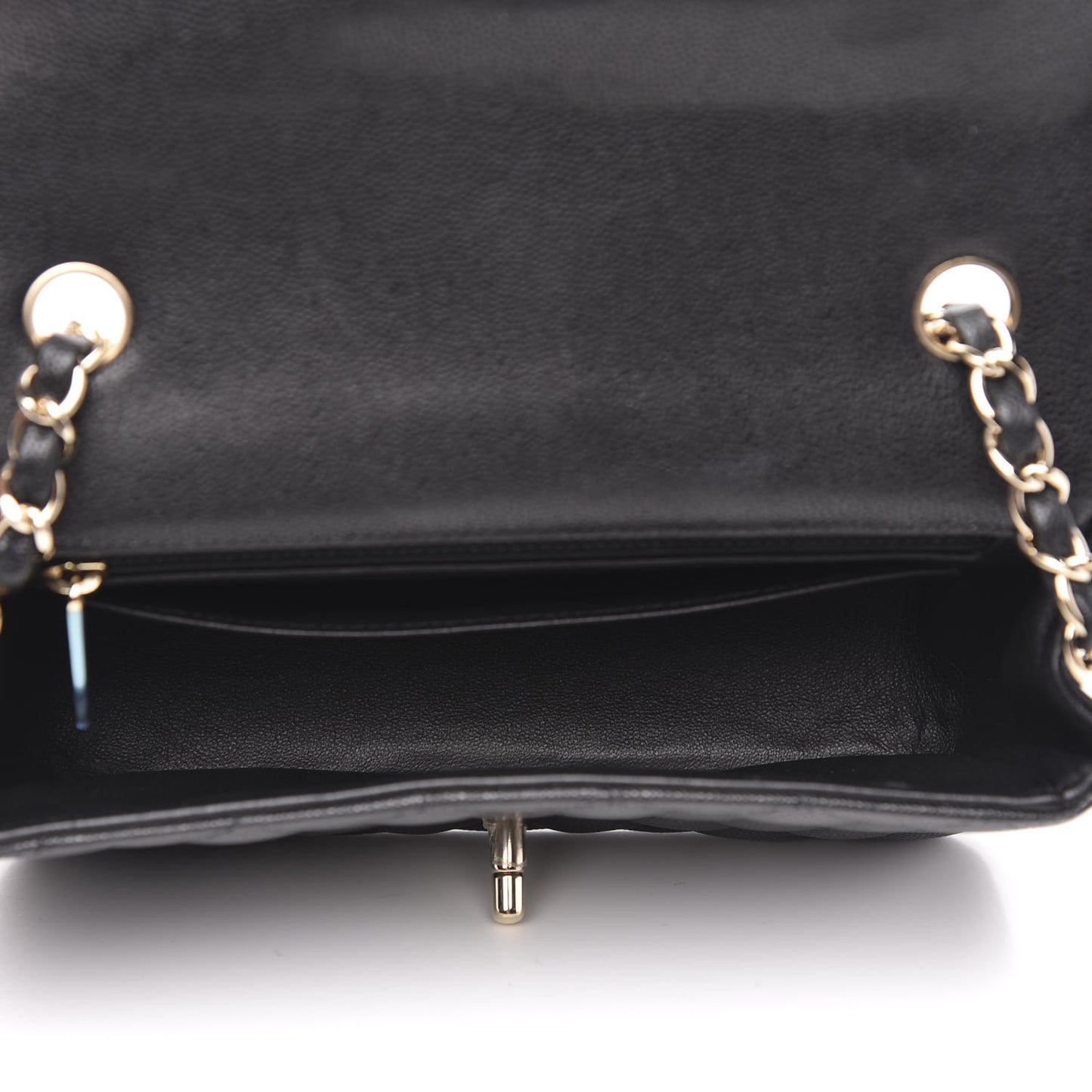 Caviar Quilted Mini Rectangular Flap Black