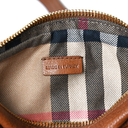 Burberry Grainy Calfskin Small Buckle Crossbody Brown 11 of 13