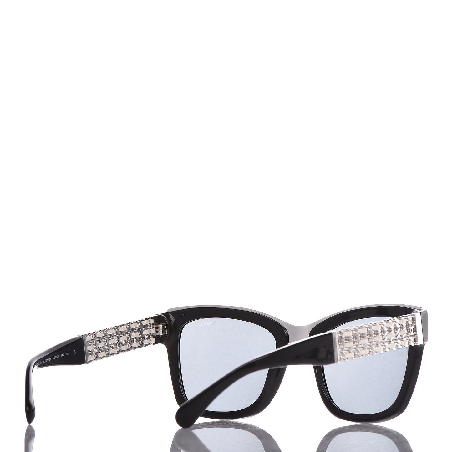 Square Chain Sunglasses 5362-Q Black