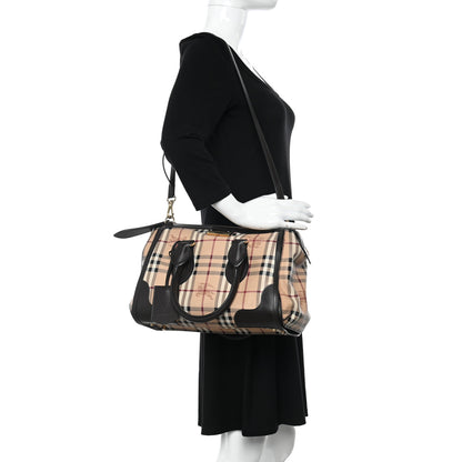 Burberry Haymarket Check Small Gladstone Chocolate 2 of 12
