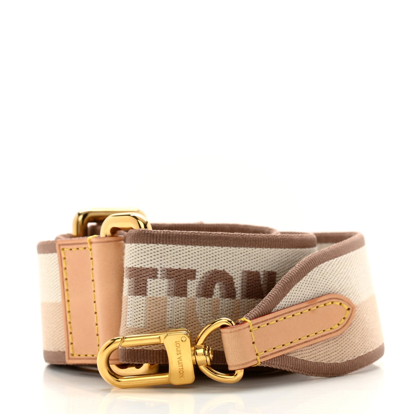 Jacquard Neverfull BB Shoulder Strap Beige Brown