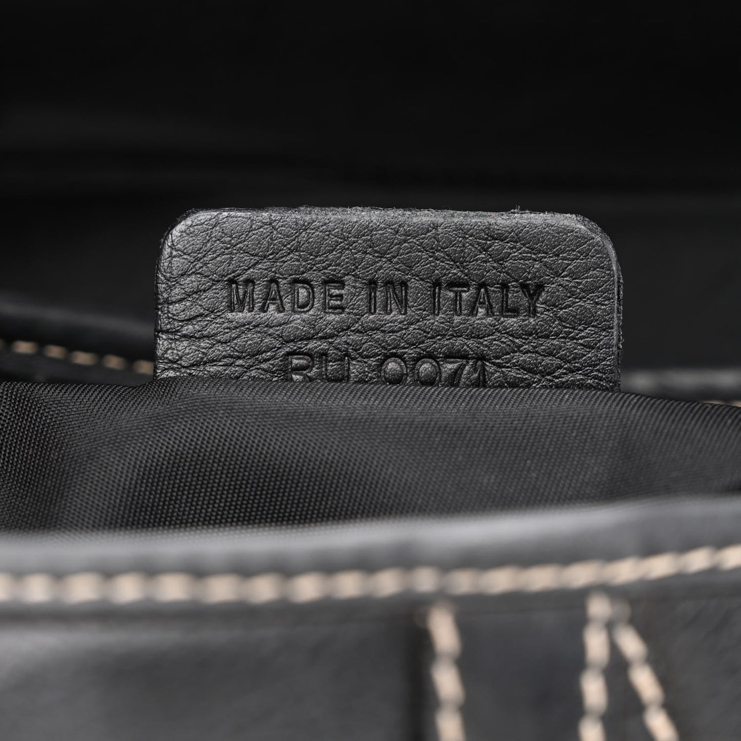 Calfskin Saddle Bag Black