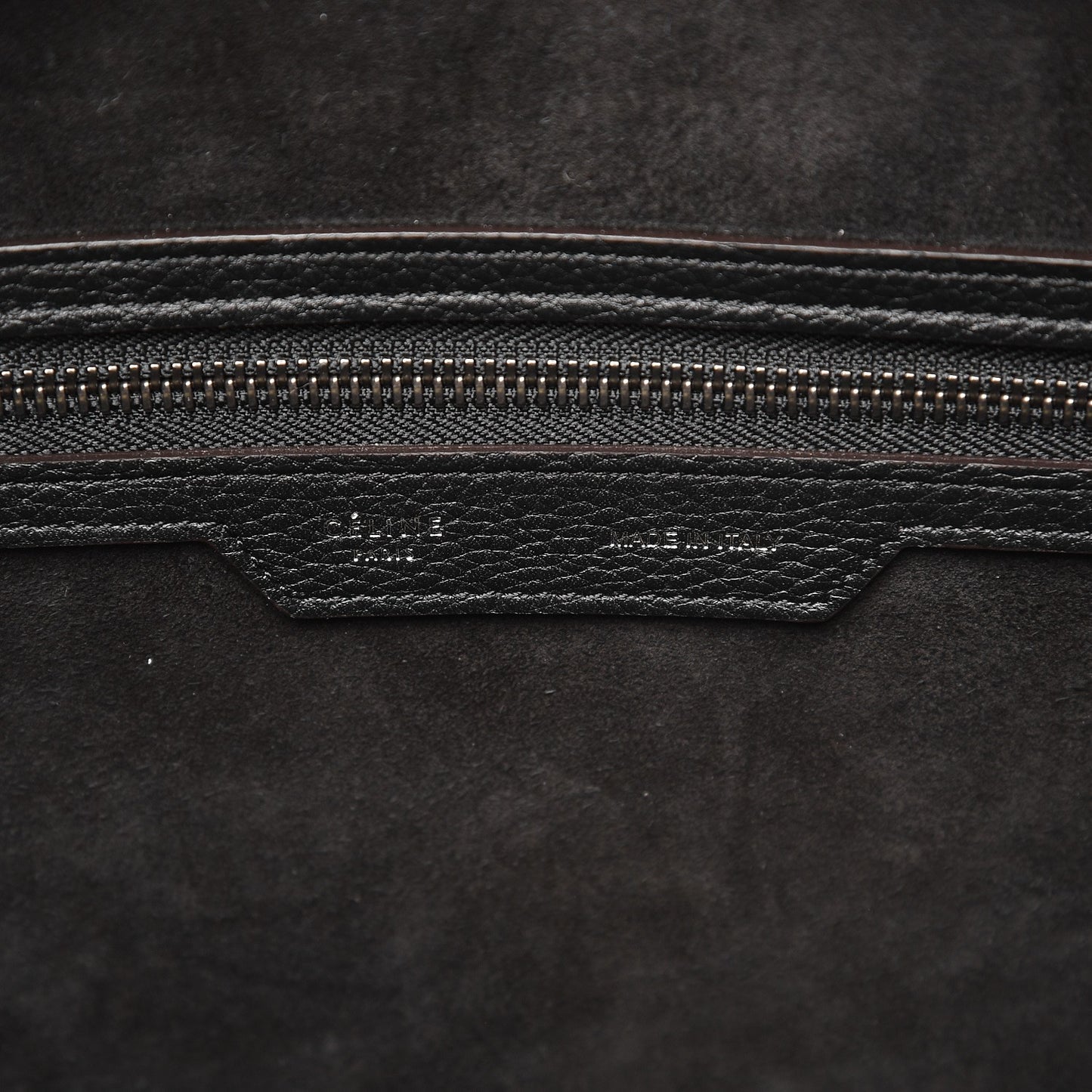Drummed Calfskin Mini Luggage Black