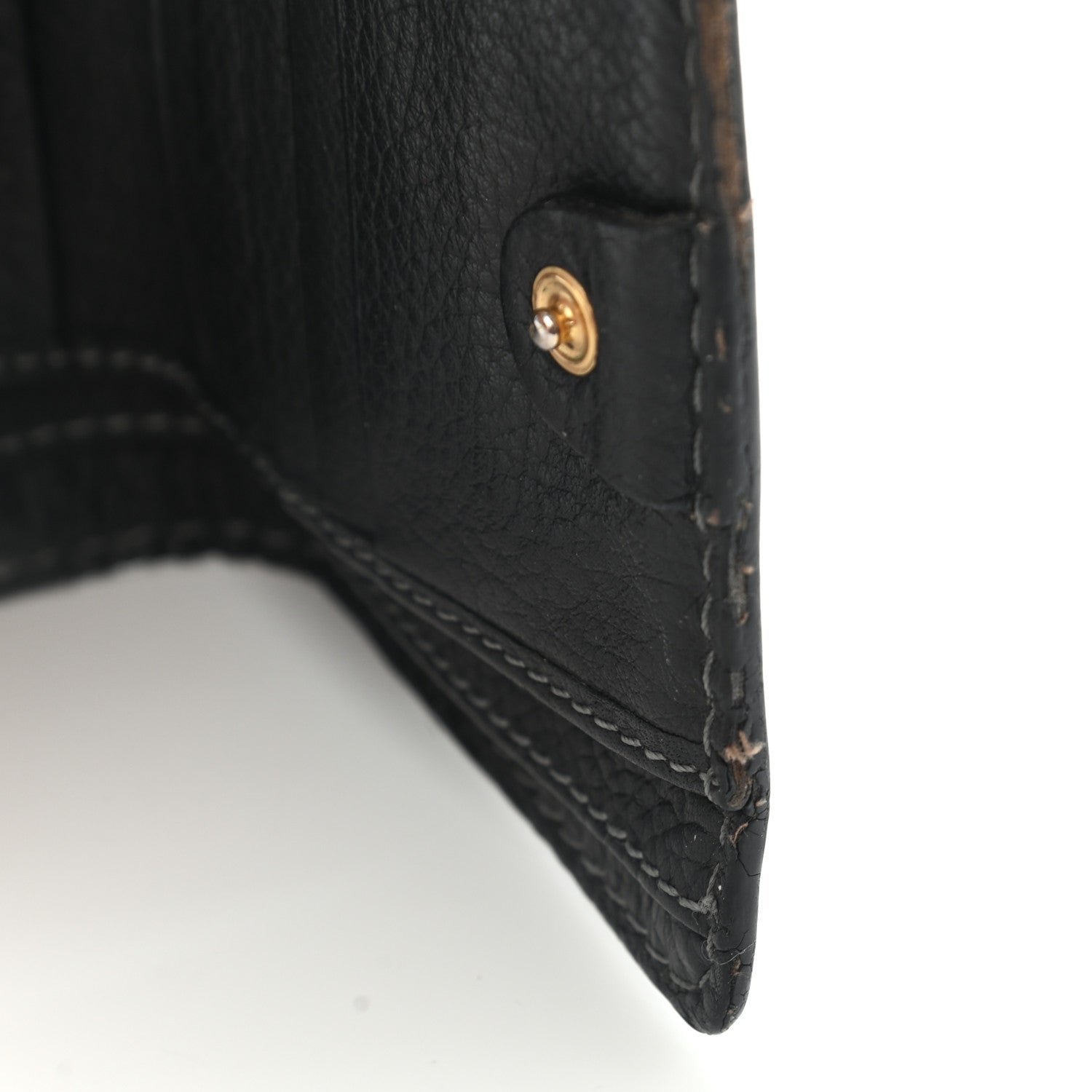 Chloe Grained Calfskin Marcie Square Wallet Black 17 of 19