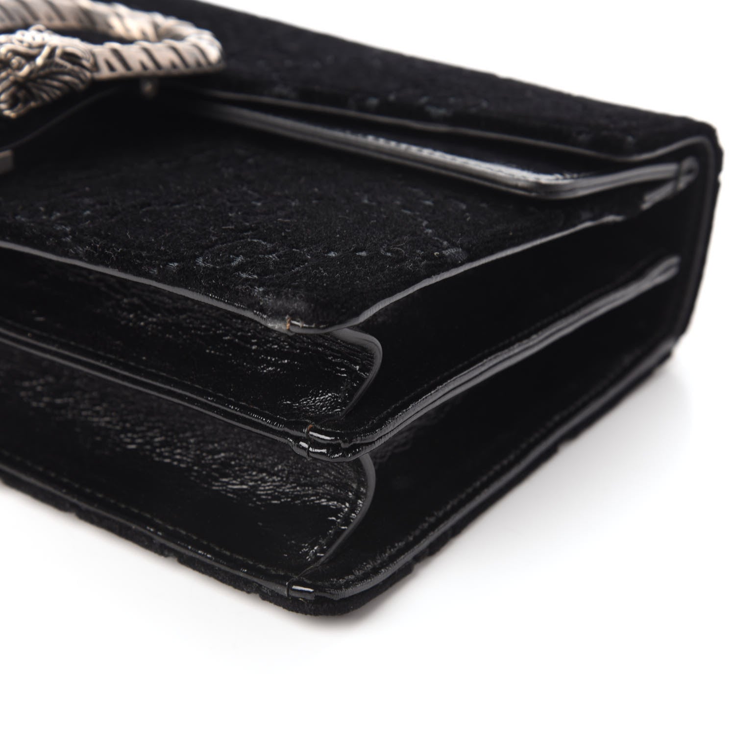 Gucci Velvet GG Monogram Small Dionysus Shoulder Bag Black 7 of 11