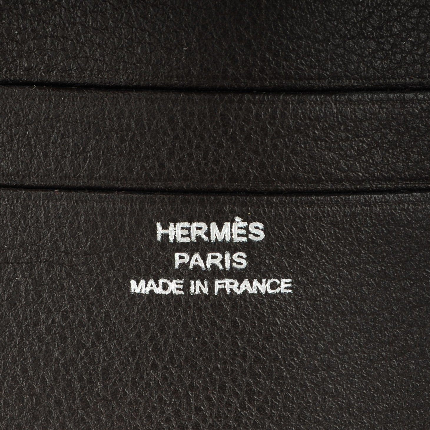 Hermes Swift Mens Citizen Twill Petit Fil d'Argent Tri-Fold Wallet Ebene Cannelle 6 of 8